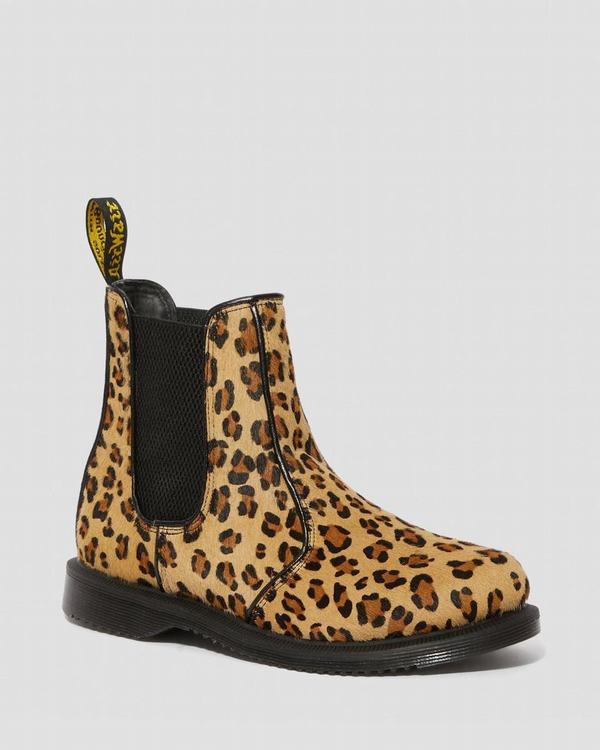 Dr Martens Dámské Chelsea Boty Flora Leopard Leopard, CZ-594870